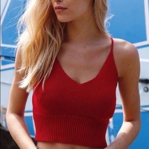 randy melville red luna tank